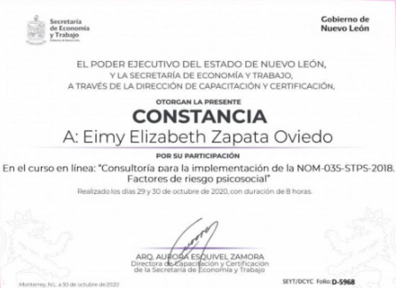 Certificado